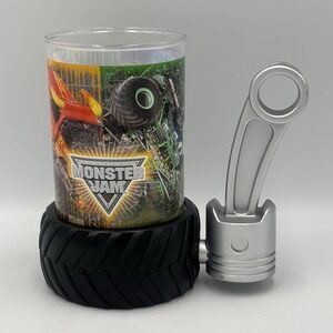 Monster Jam Trucks Souvenir Mug Collage - Tire Base Piston Handle Rod‎ Gear 2015